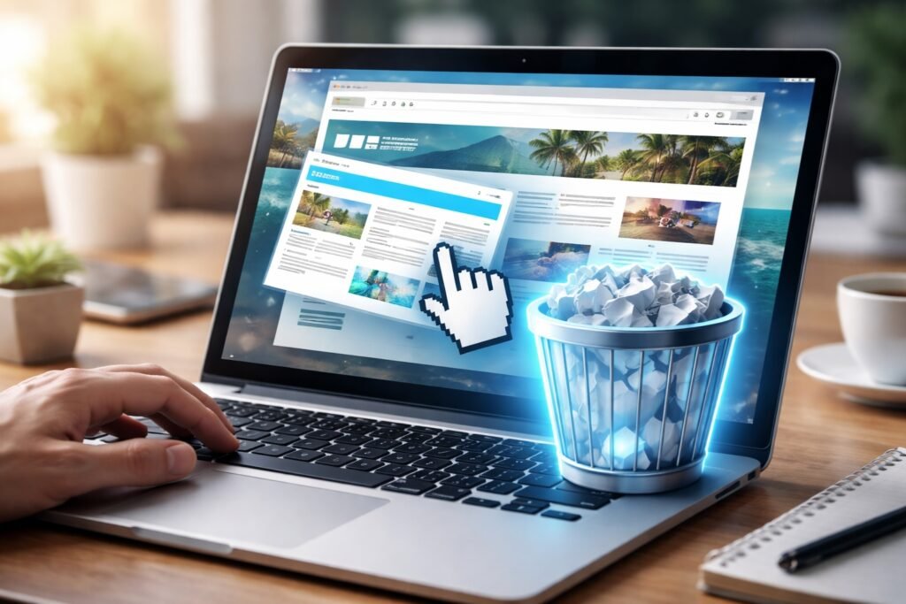 Comment supprimer un site internet